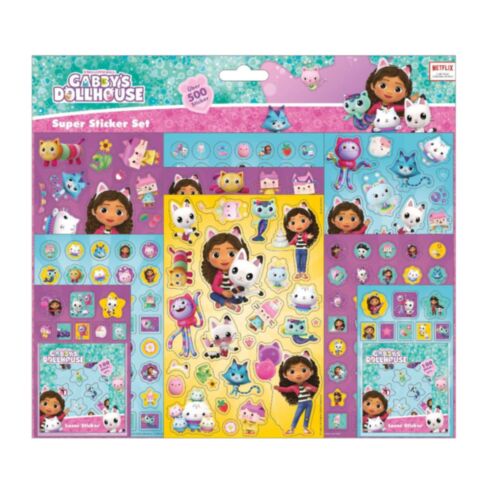 Gabby's Dollhouse Super Stickerset 500 Stuks