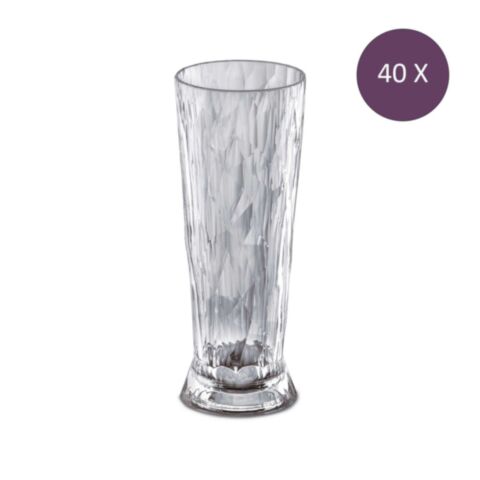 Superglas Club No. 11 Bierglas 500 ml Set van 40 Stuks Luxury Light Grey