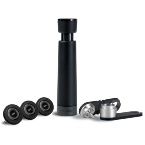 Food & Wine Set Vacuümpomp met 3 Nanostoppers en Dekselperforator