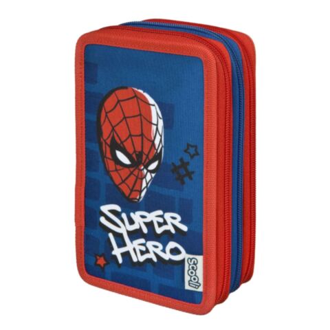Spider-Man Schooletui 3-Laags met Inhoud