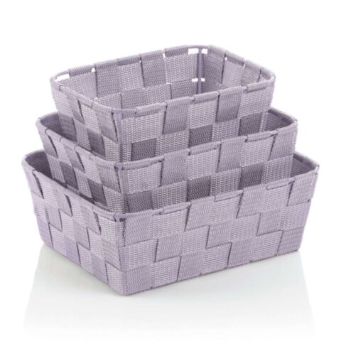 Alvaro Mand Set van 3 Stuks Pastel Lila