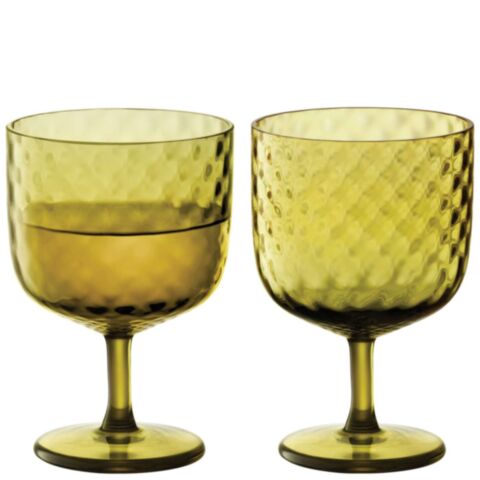 Dapple Wijnglas 325 ml Set van 2 Stuks Woodland Green