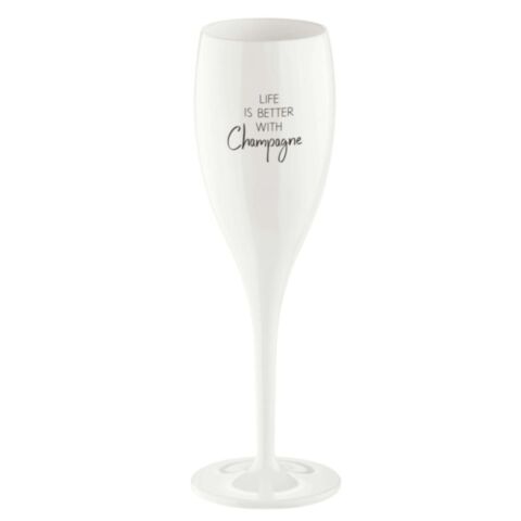Superglas Cheers No. 1 Champagneglas Life is Better with Champagne