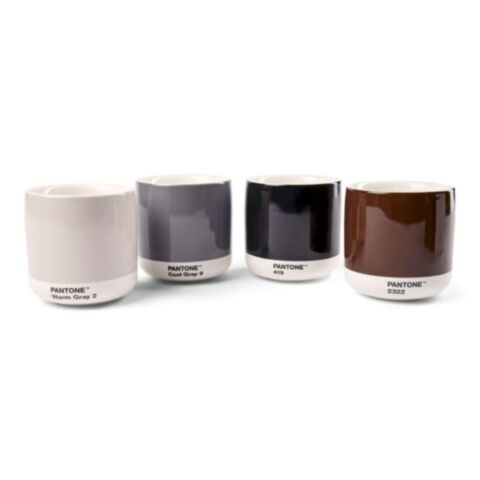 Latte Macchiatobeker Dubbelwandig 220 ml in Giftbox - Warm Gray/Cool Gray/Brown/Black