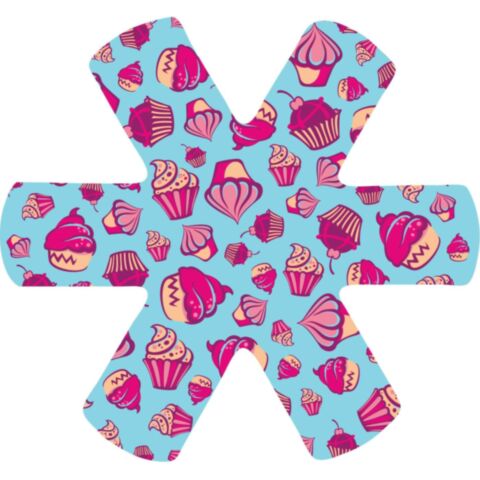 Panbeschermer Cupcake 38 cm Set van 3 stuks