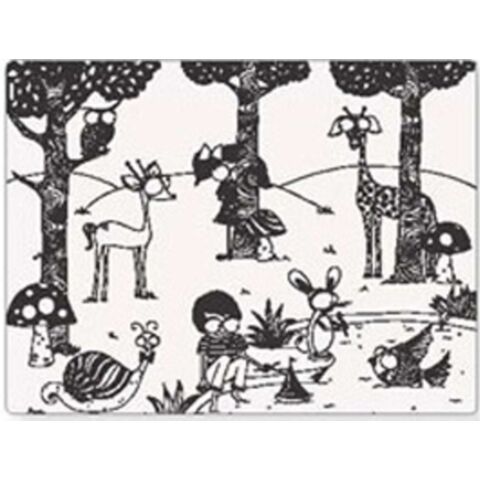 Kinderen Placemat Mark-Mat Day at the Pond Mat + 4 Markers 40 x 32 cm.