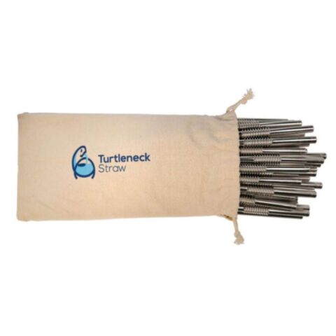 Rietje Buigbaar Roestvrijstaal 28 cm Set van 50 Stuks + Schoonmaakborstel