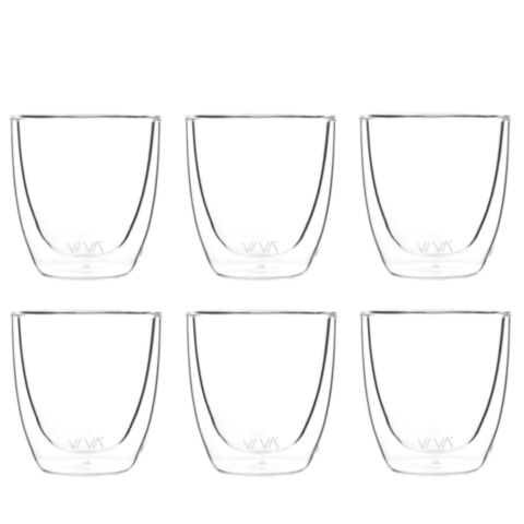 Lauren Glas Dubbelwandig 110 ml Set van 6 Stuks