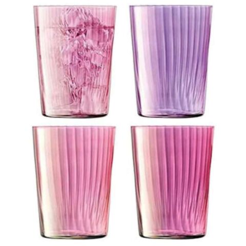 Gems Tumbler Glas 560 ml Set van 4 Stuks Assorti