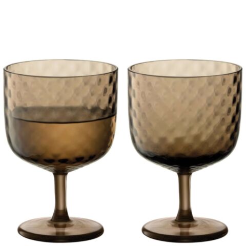 Dapple Wijnglas 325 ml Set van 2 Stuks Earth Brown
