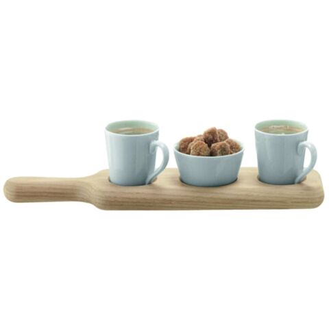 Paddle Koffieset met Serveerplank Set van 3 Stuks
