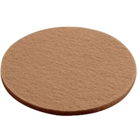 Onderzetter Vilt Rond 10 cm. Toffee