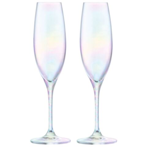Polka Champagne Flute 225ml Mother of Pearl Set van 4 Stuks