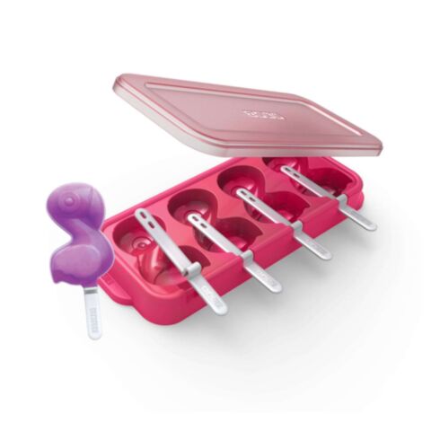 Pop Maker Flamingo Set voor 4 IJsjes