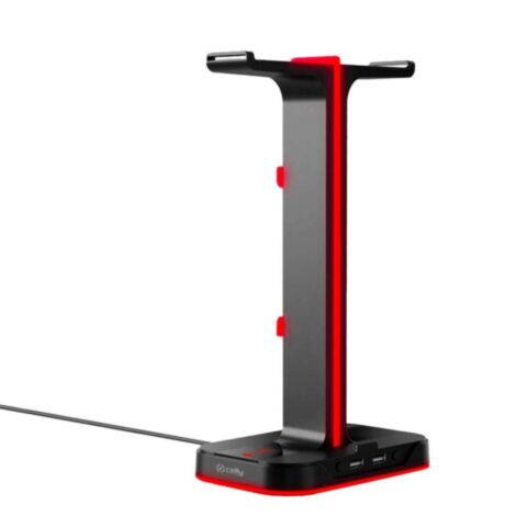 Cyber Gaming Koptelefoon Standaard met RGB Verlichting en 2x USB-A 1A