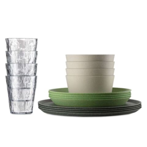 Connect Servies met Glazen Bergen Set van 16 Stuks