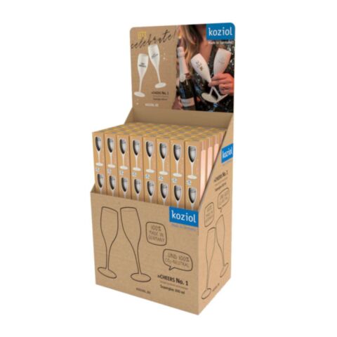 Vloerdisplay Superglas Cheers No. 1 Let's Celebrate 1/4 Chep Palette