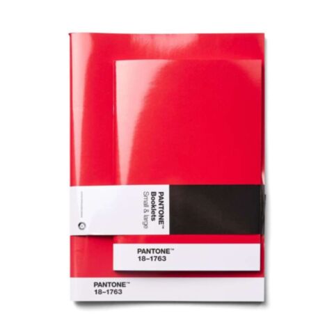 Schriften Set van 2 Stuks Gestipt - Red 18-1763