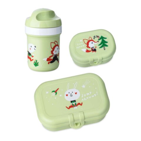 Hop On At Home Lunchbox met Drinkfles 200 ml Set van 3 Stuks