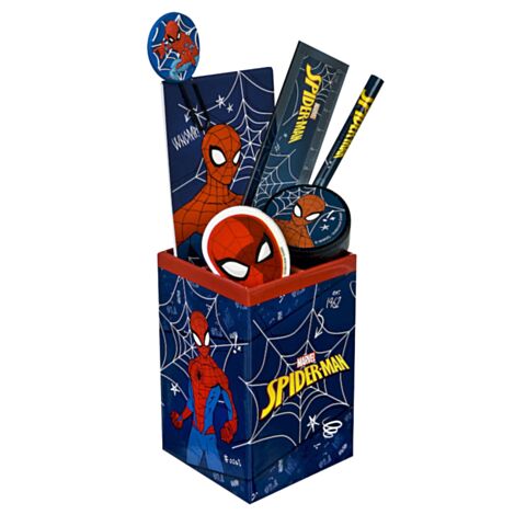 Spider-Man Pennenbak met Inhoud 7-Delig