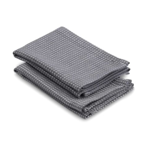 Caja Theedoek Set van 2 Stuks Dark Grey