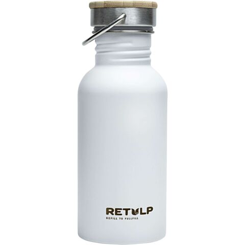Urban Drinkfles met Bamboe Dop 500 ml Chalk White