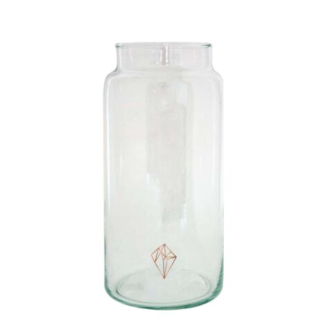 Drinken Waterglas L Handgemaakt 10/18 Copper Diamond