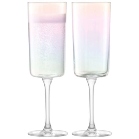 Iridescence Champagne Flute 210 ml Set van 2 Stuks Mother of Pearl