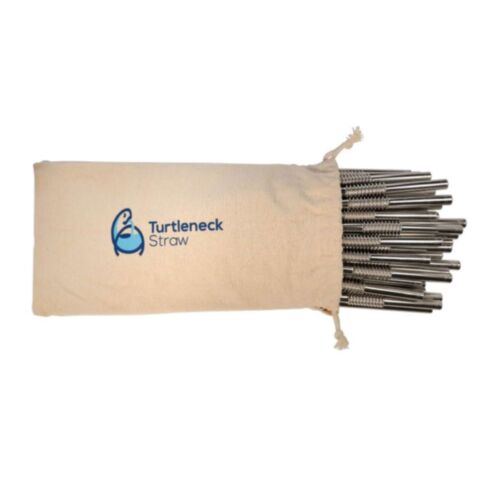 Rietje Buigbaar Roestvrijstaal 22cm Set van 50 Stuks + Schoonmaakborstel