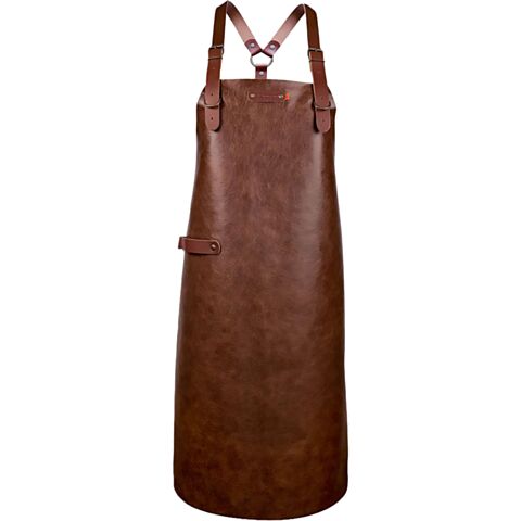 New York Schort met Schouderbanden XL Leer