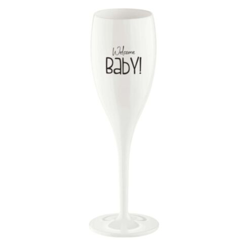 Superglas Cheers No. 1 Champagneglas Welcome Baby