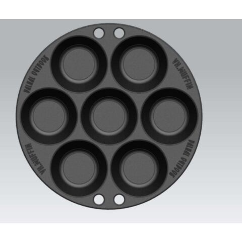 BBQ Accessoire Muffinpan voor 7 stuks