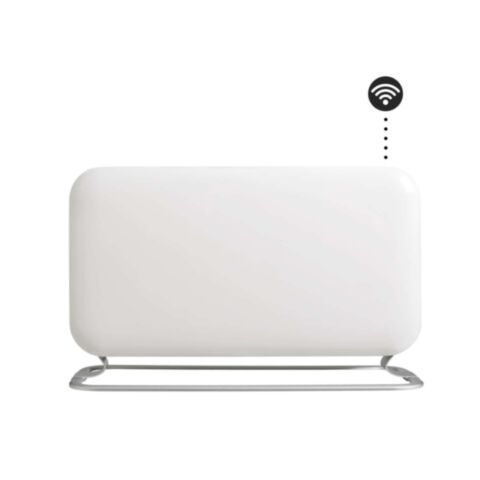 Draagbare Convectorkachel WiFi 1200 Watt Stalen Front